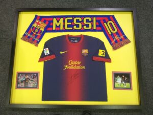 Sport memorabilia framing